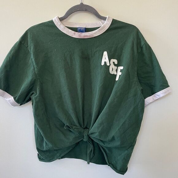 Vintage Abercrombie and Fitch Reworked cropped tie T-shirt - Picture 6 of 8